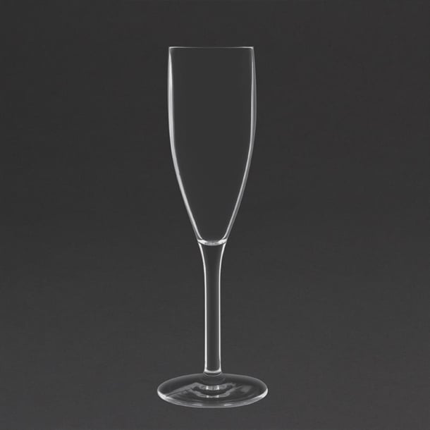 Olympia Kristallon Polycarbonate Champagne Flutes 200ml (12 Pack) ds133