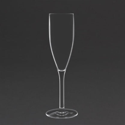 Olympia Kristallon Polycarbonate Champagne Flutes 200ml (12 Pack) ds133