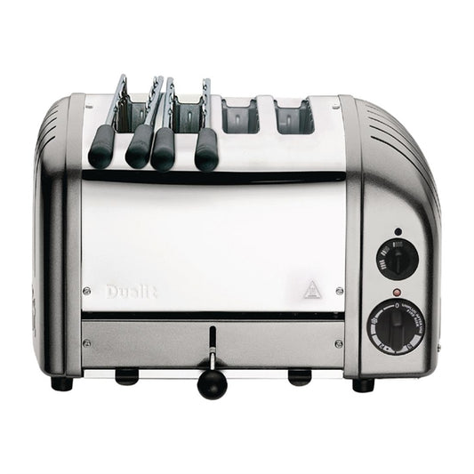 Dualit 2 x 2 Combi Vario 4 Slice Toaster Silver 42171 cd360