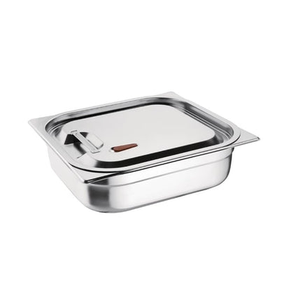 Vogue Stainless Steel and Silicone Sealable 1/2 Gastronorm Lid cp269