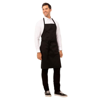 Chef Works Bib Apron Black a924