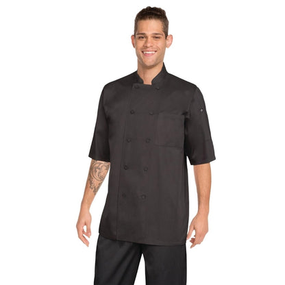 Chefs Works Montreal Unisex Chef Jacket Black p_b054