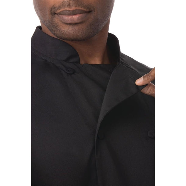 Chefs Works Montreal Unisex Chef Jacket Black p_b054
