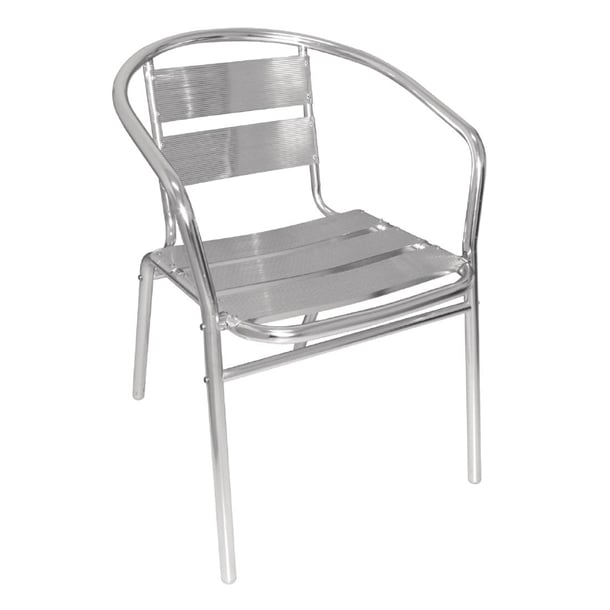 Bolero Aluminium Stacking Chairs (4 Pack) u419