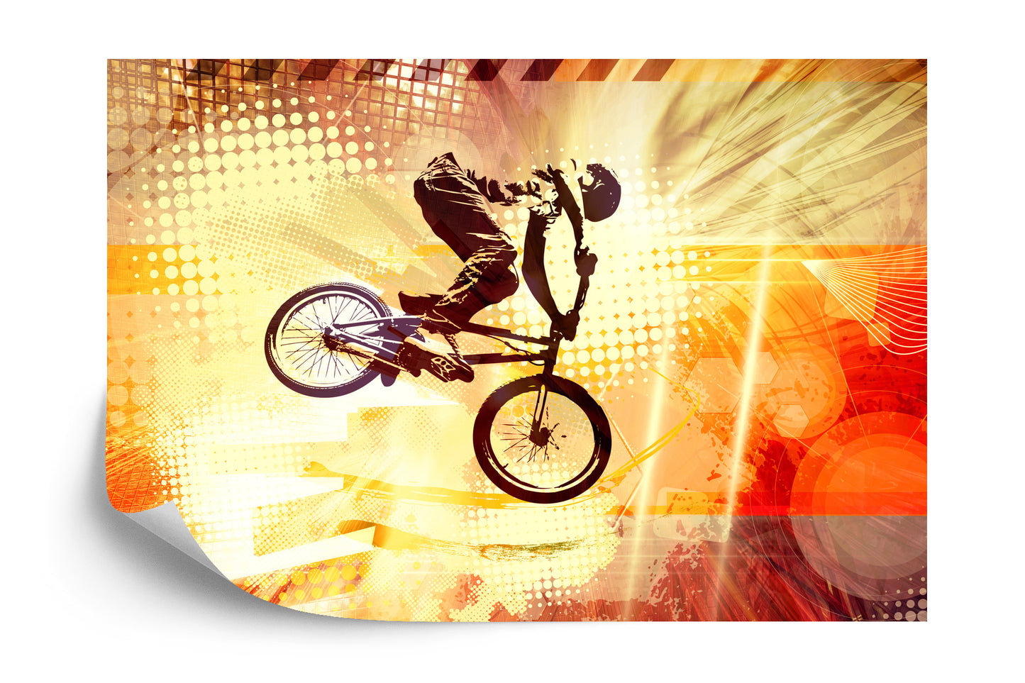 Photomural Cyclist