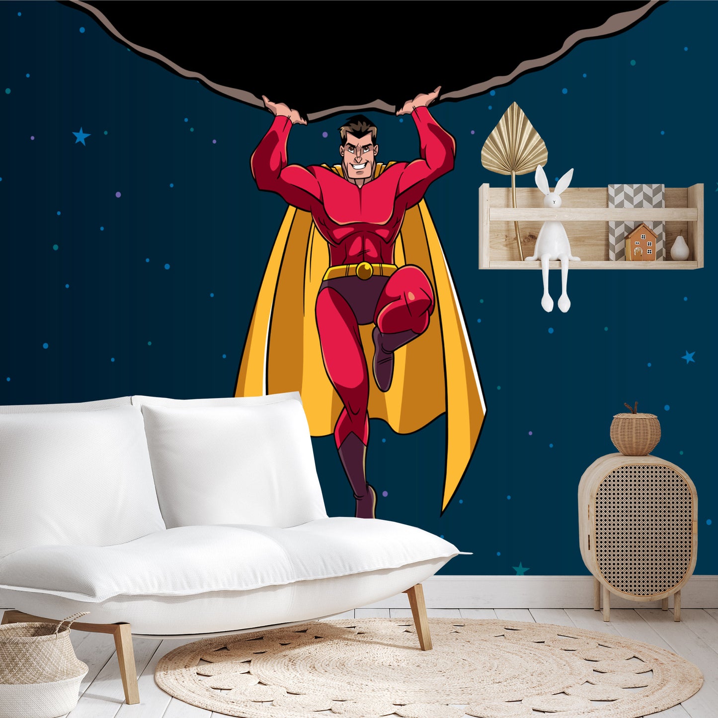 Photomural Superhero In Space