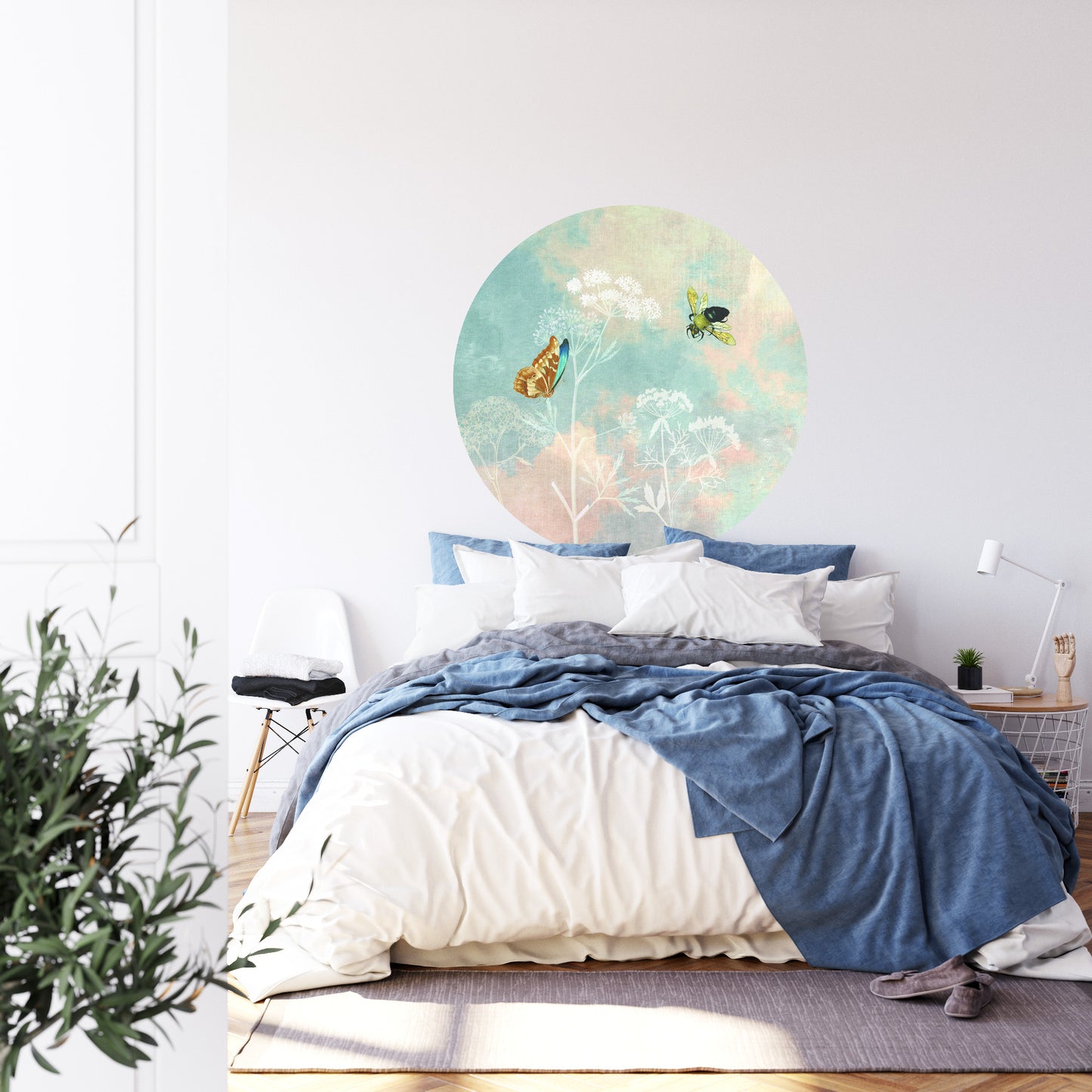 Circular Mural Warm Summer Days