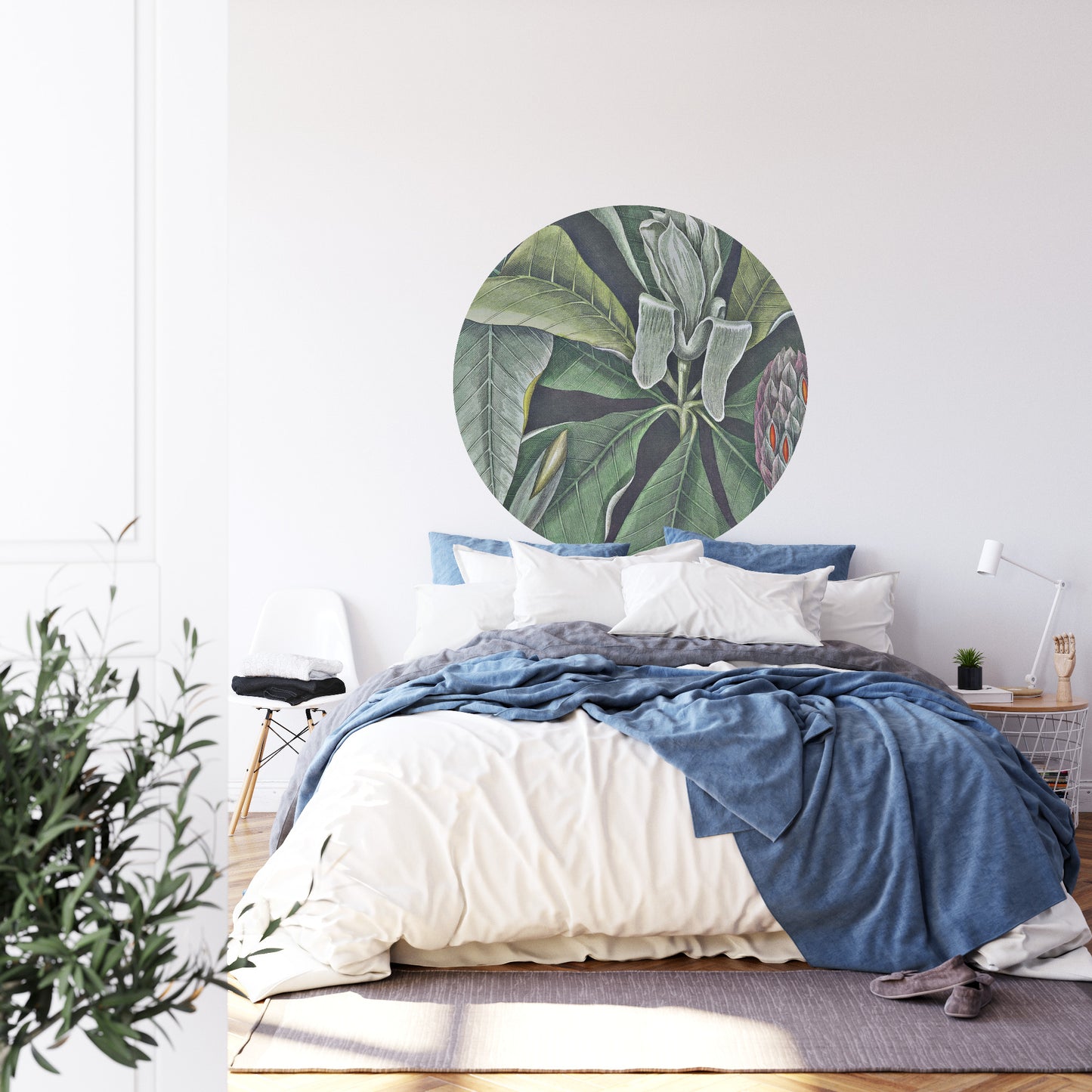 Circular Mural Vintage Botanicals Vi
