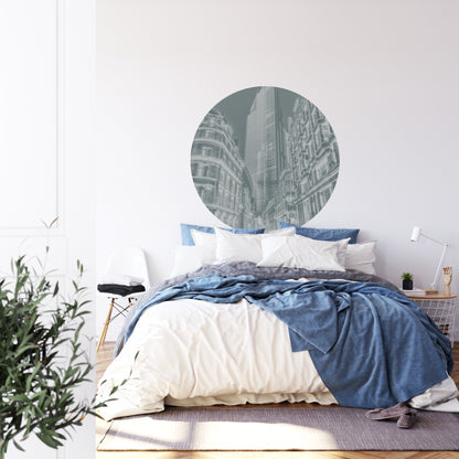 Circular Mural London Halftone