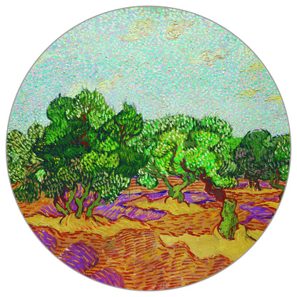 Circular Mural The Olive Trees