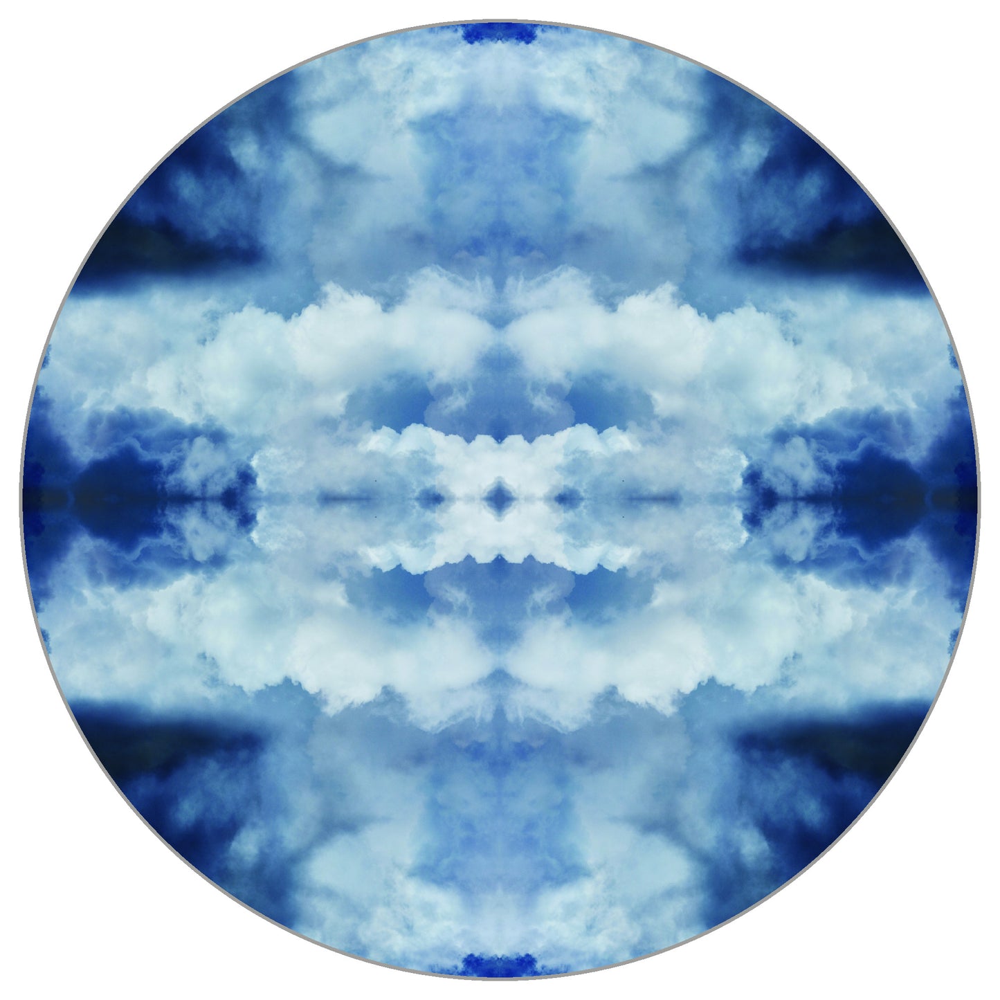 Circular Mural Cloudscape