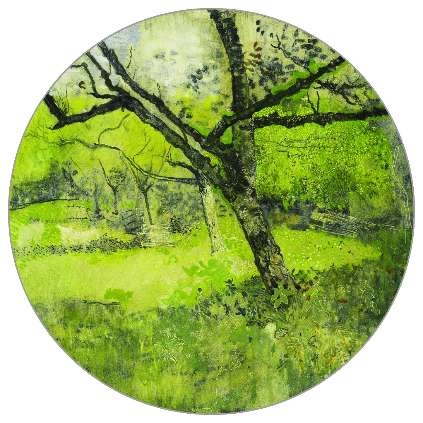 Circular Mural The Orchard