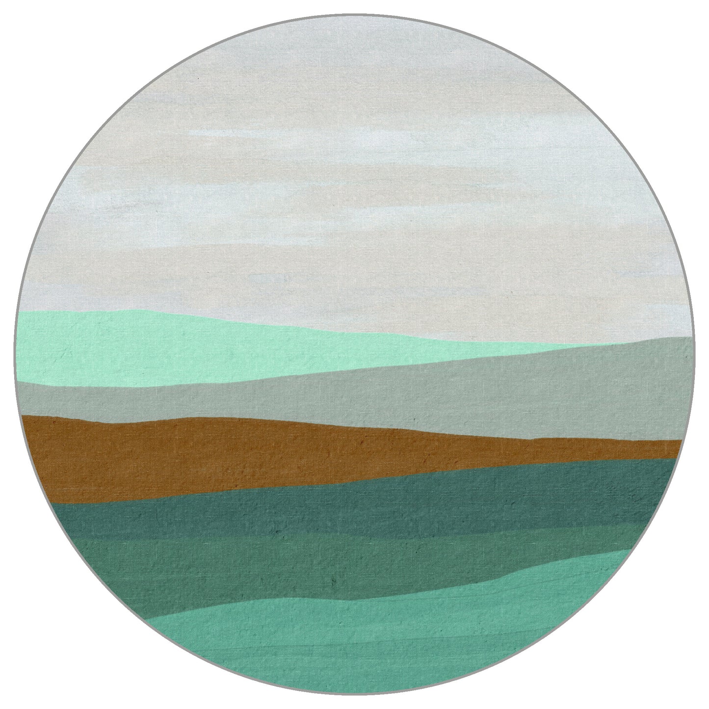 Circular Mural Coastal Layers