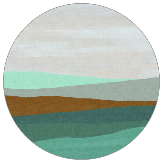 Circular Mural Coastal Layers