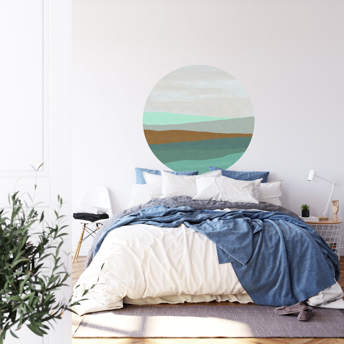 Circular Mural Coastal Layers