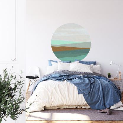 Circular Mural Coastal Layers