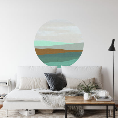 Circular Mural Coastal Layers