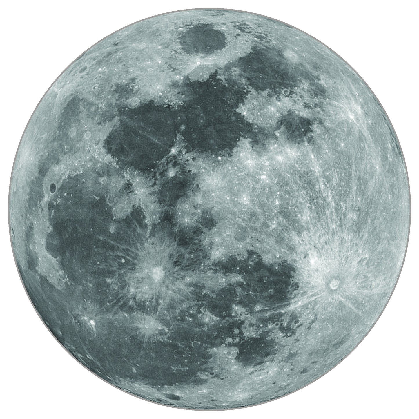 Circular Mural Lunar