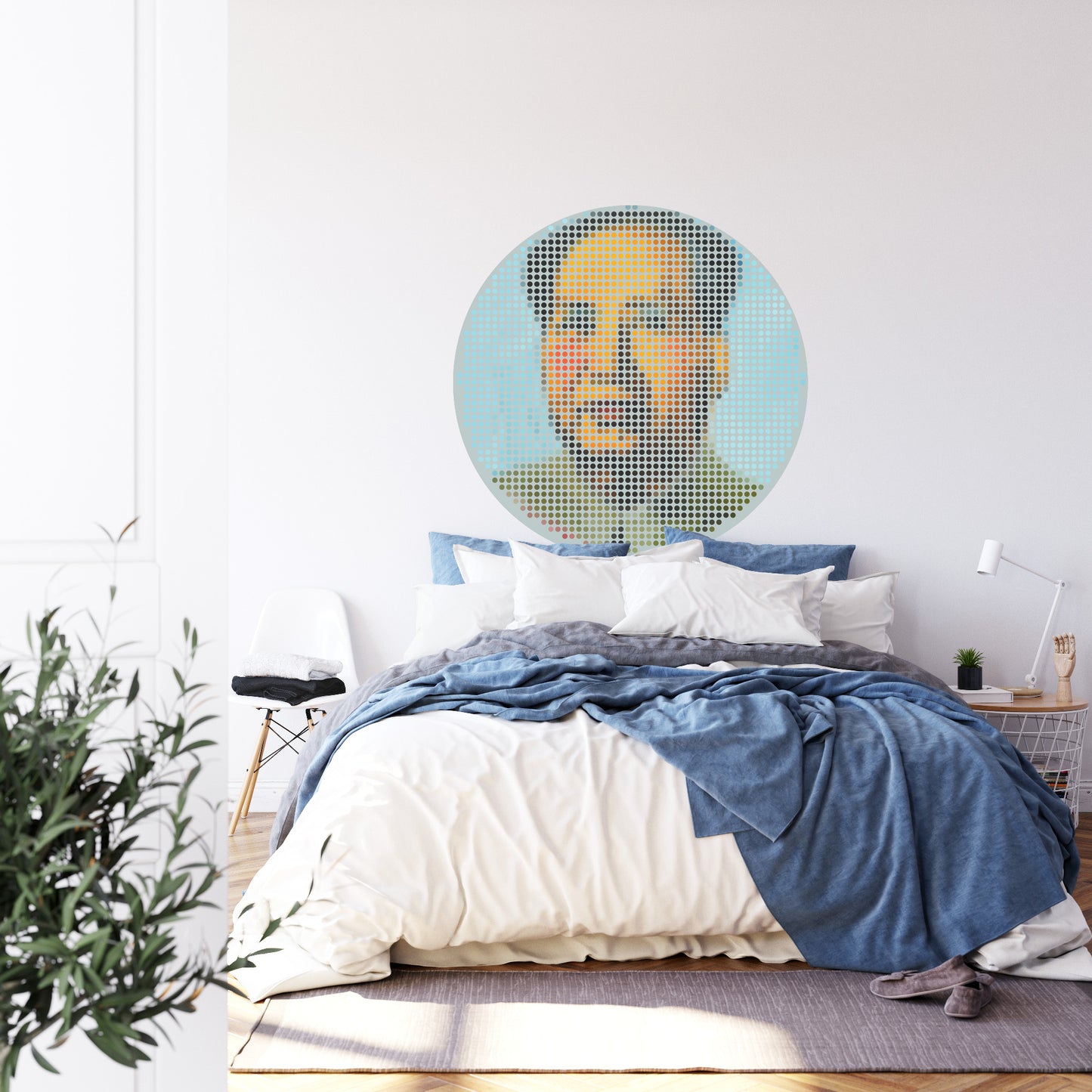 Circular Mural Iconiq Mao
