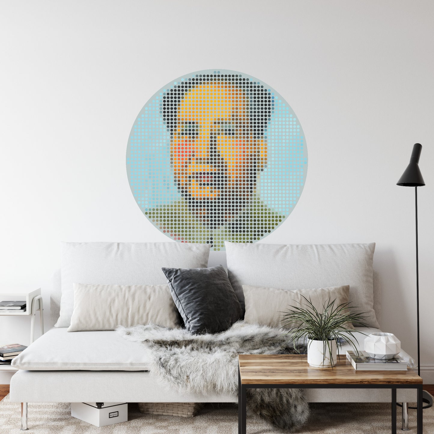 Circular Mural Iconiq Mao