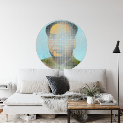 Circular Mural Iconiq Mao