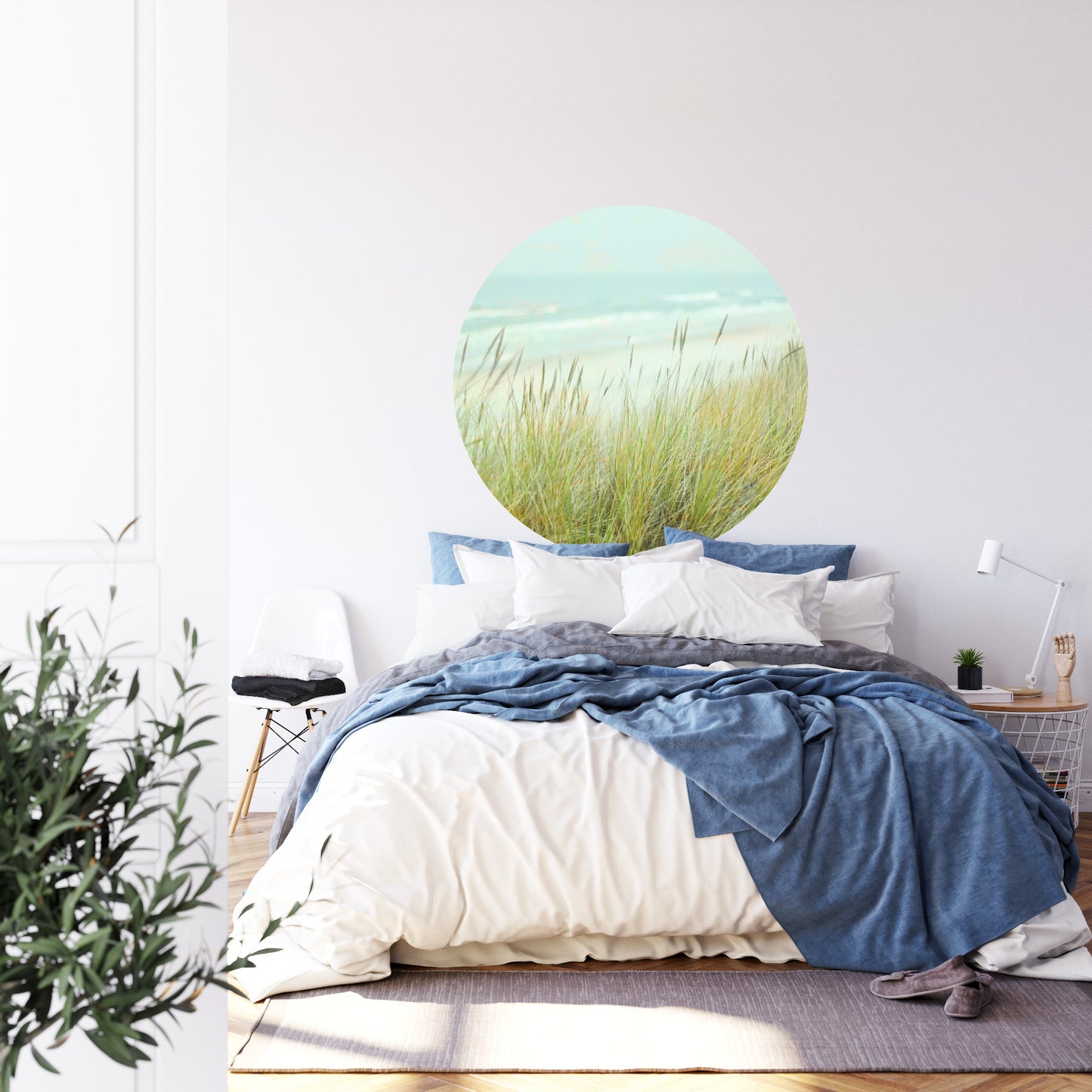 Circular Mural Coastal Calm