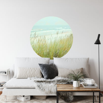 Circular Mural Coastal Calm
