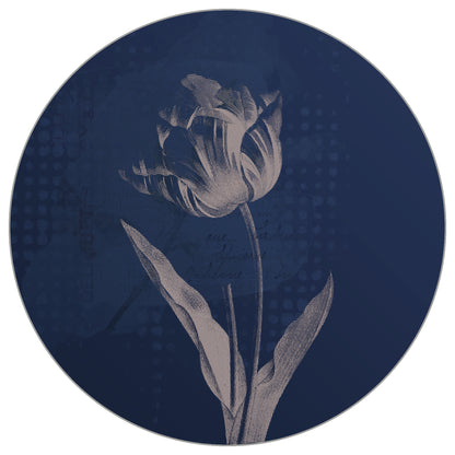 Circular Mural Dark Botanicals I