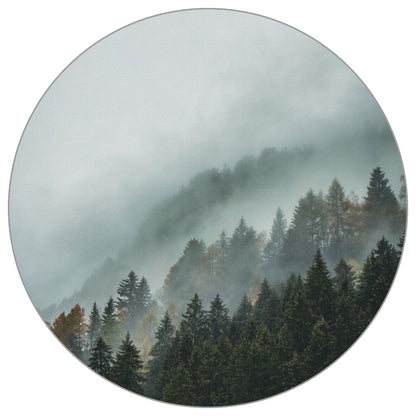 Circular Mural Rolling Mist