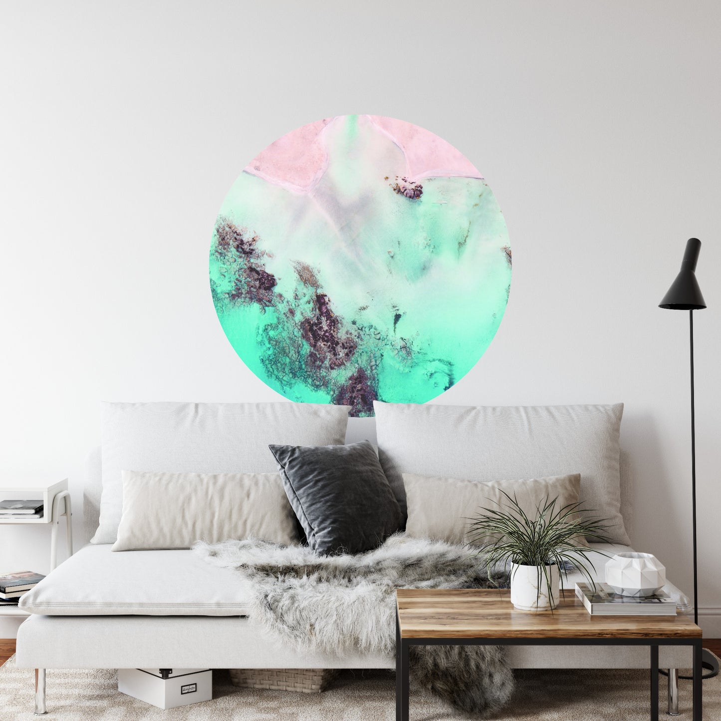 Circular Mural Coral Sands