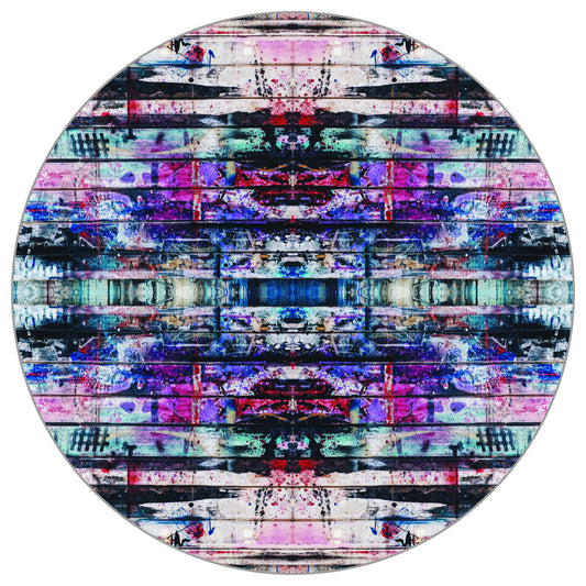 Circular Mural Urban Kaleidoscope