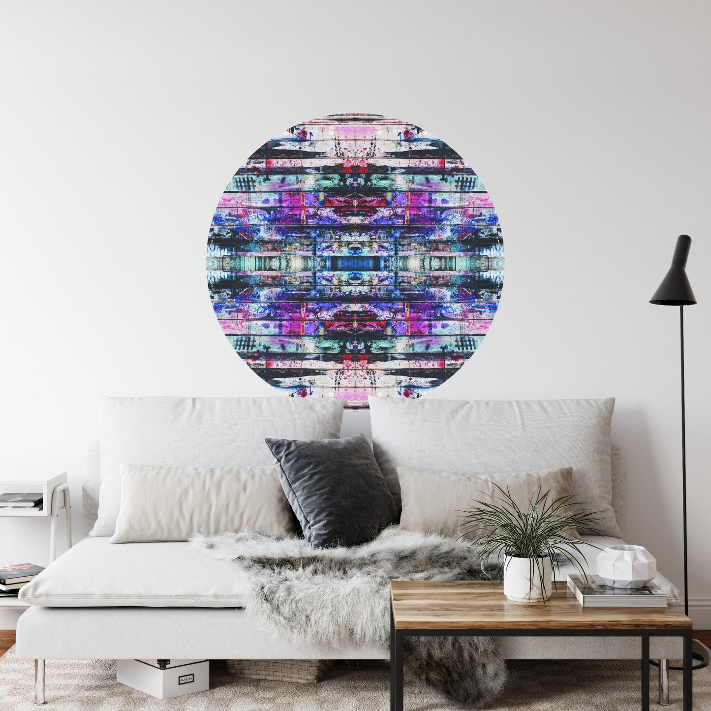 Circular Mural Urban Kaleidoscope