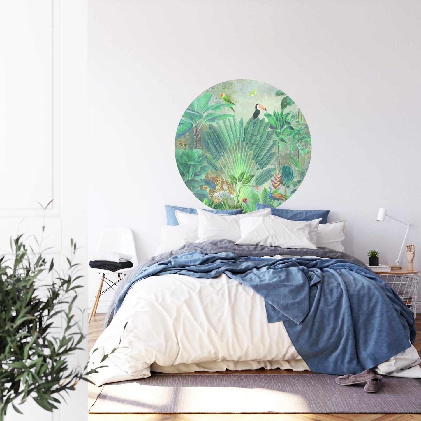 Circular Mural Deep In Exotica