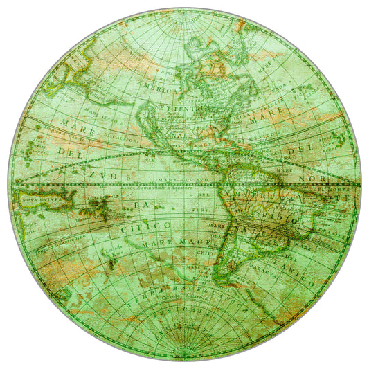 Circular Mural Mappa Mundi West