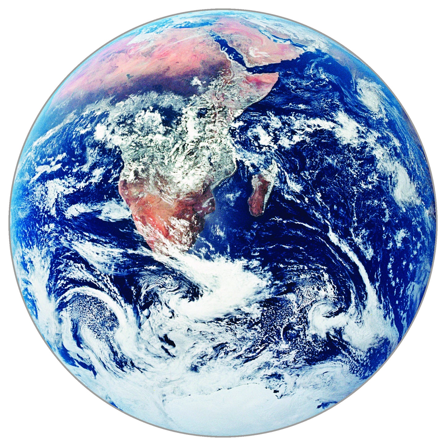 Circular Mural Blue Marble
