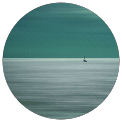 Circular Mural Going For The Horizon By Bernadine De Laat