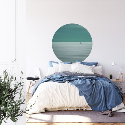 Circular Mural Going For The Horizon By Bernadine De Laat