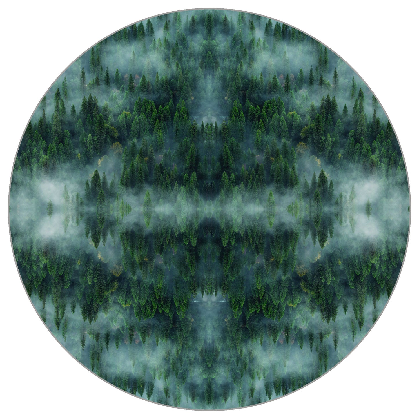 Circular Mural Forestscape