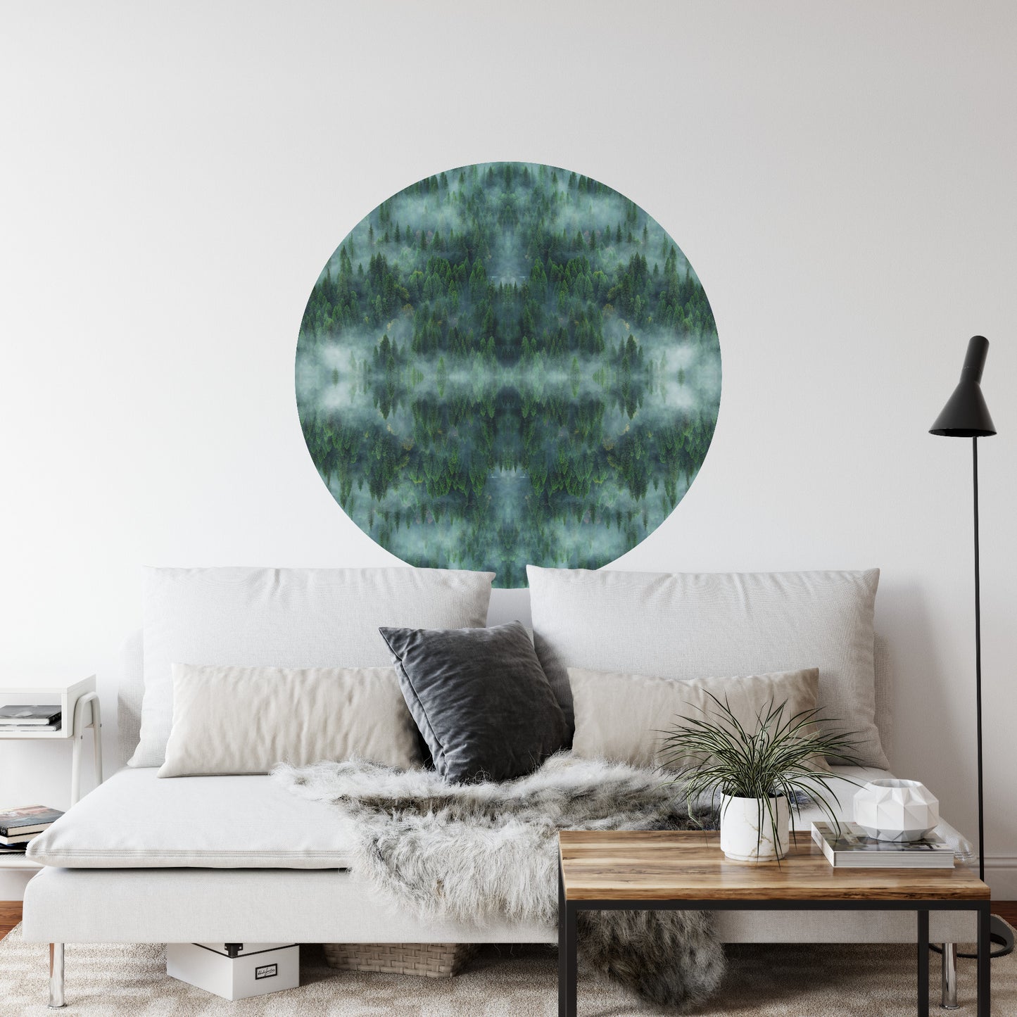 Circular Mural Forestscape