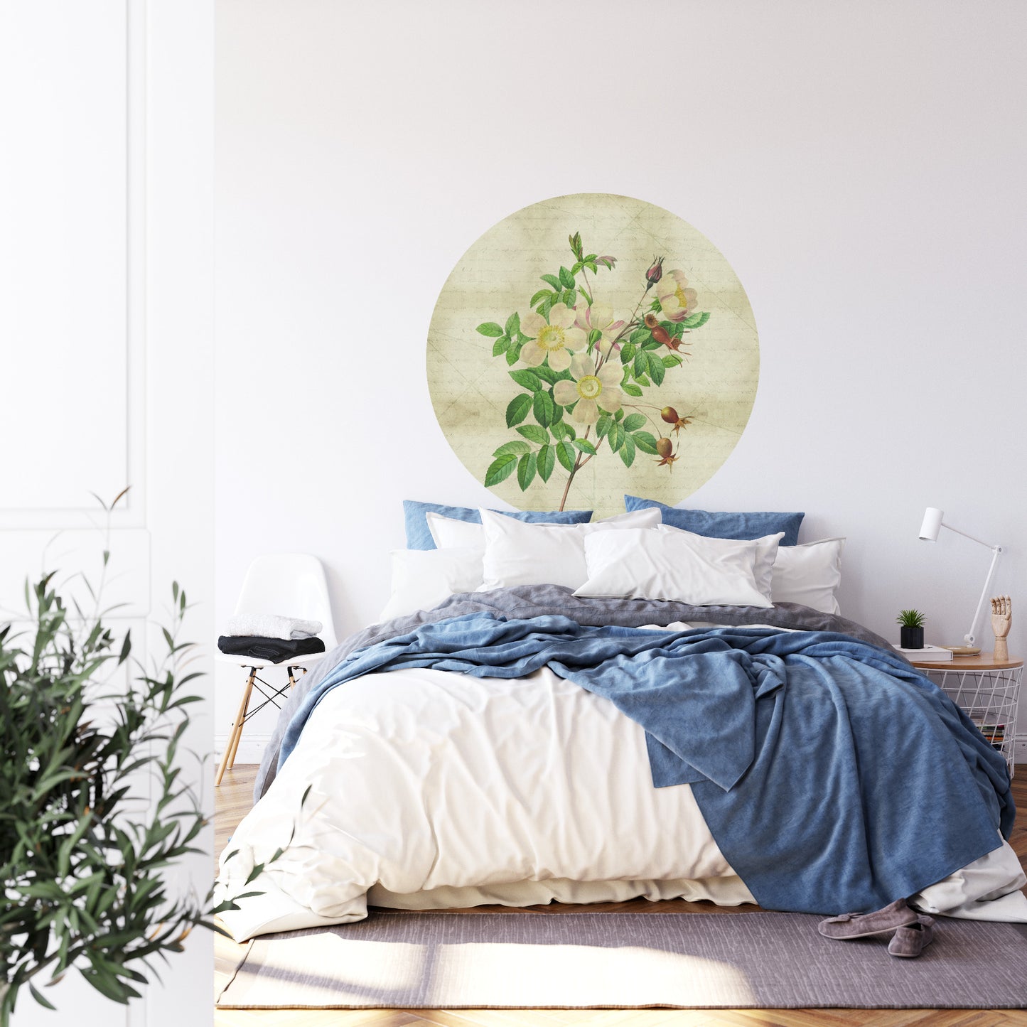 Circular Mural Vintage Botanicals Ii