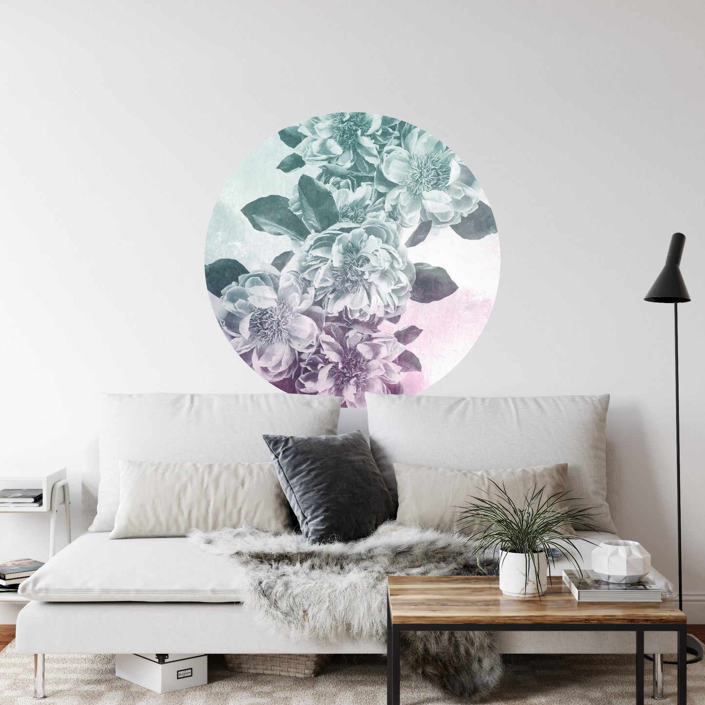 Circular Mural Blooming