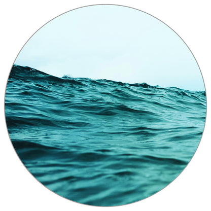 Circular Mural Between The Waves