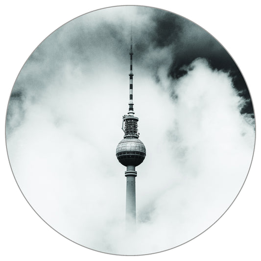 Circular Mural Berlin Above The Clouds