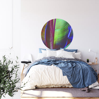 Circular Mural Banana Leaf By François Casanova