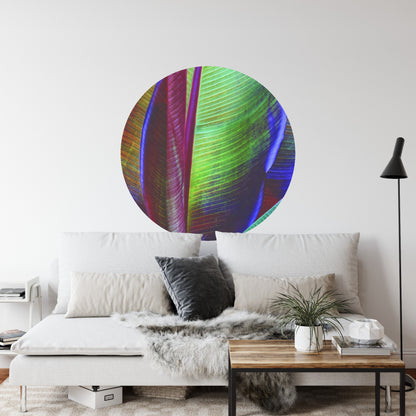 Circular Mural Banana Leaf By François Casanova