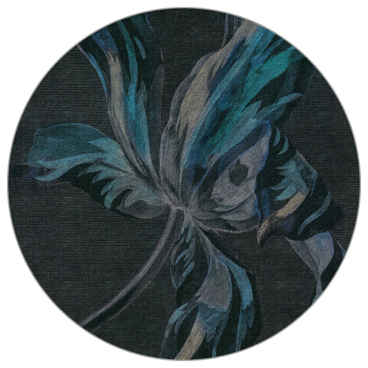 Circular Mural Floralis In Negative