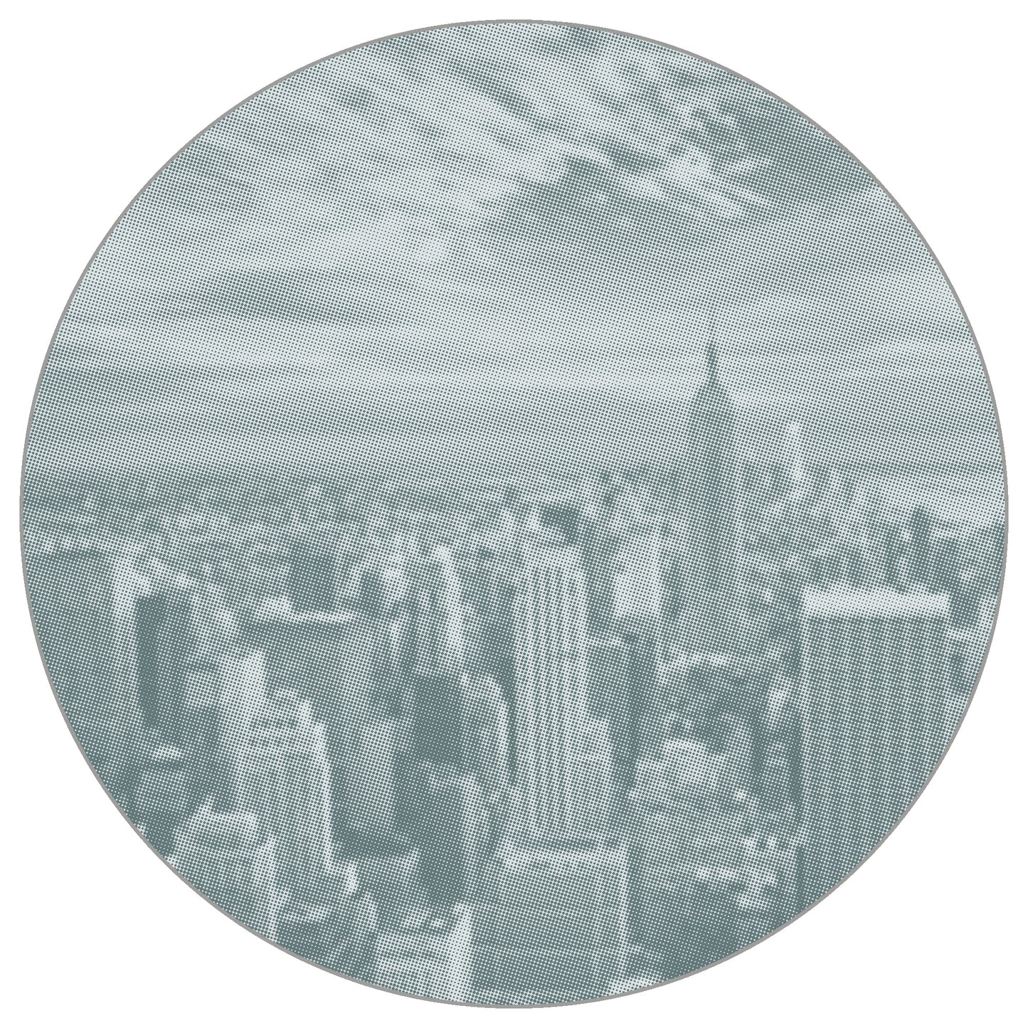 Circular Mural New York Halftone
