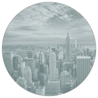 Circular Mural New York Halftone