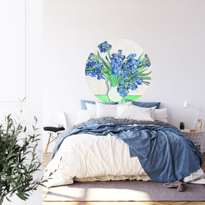 Circular Mural Irises