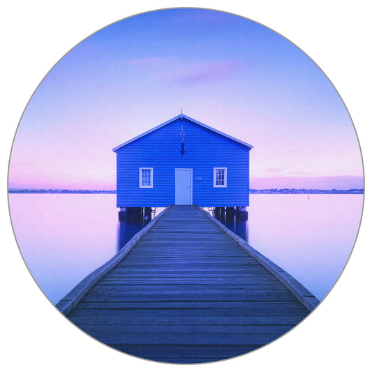 Circular Mural Boathouse By Richard Vandewalle